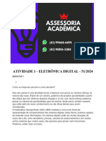 (43)99668 6495 Assessoria Atividade 1 - Eletrônica Digital - 51 2024