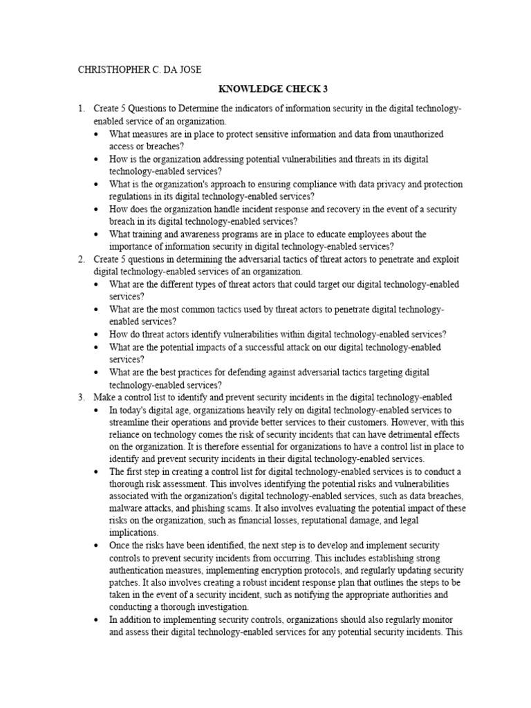 Knowledge check 3 pdf security computer security