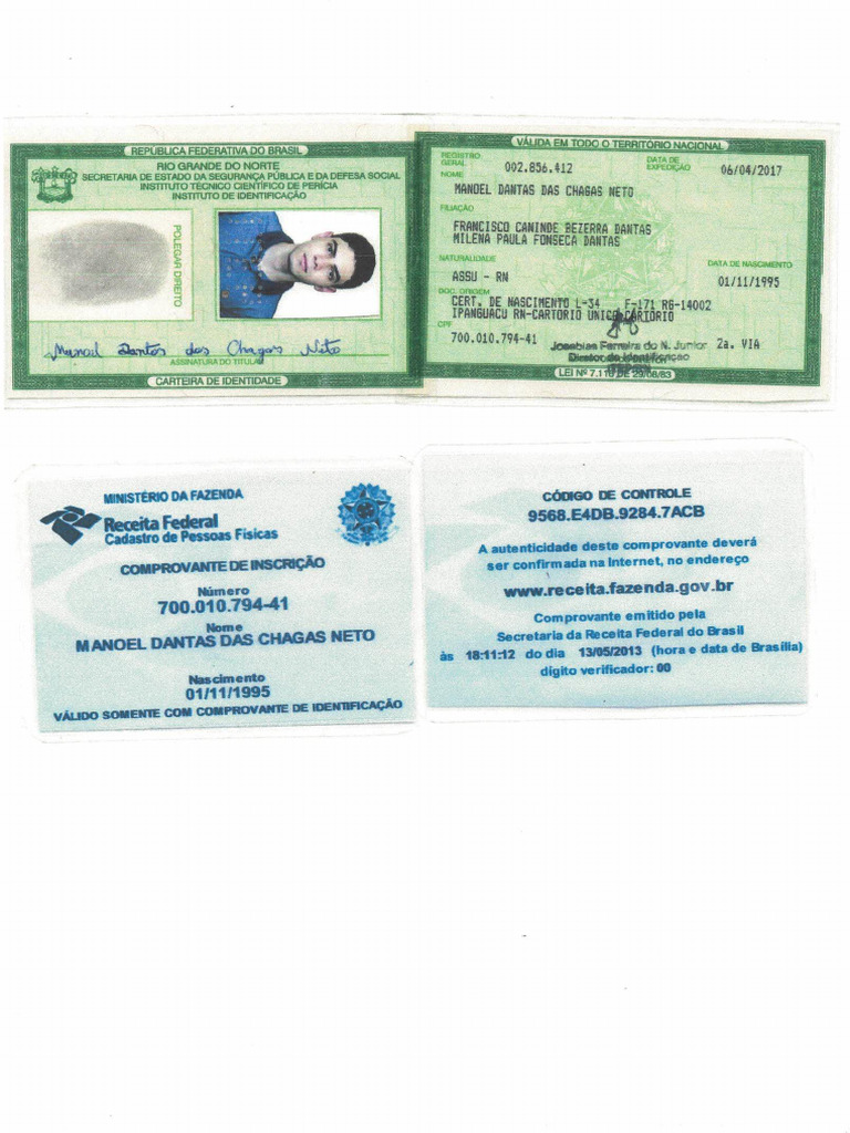RG e CPF | PDF