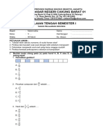 Soal PTS I - Kelas 5 - Matematika - Tapel 2023-2024