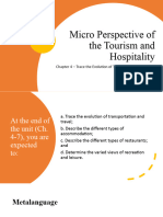 Ch. 4 - Micro Perspective of The Tourism and Hospitality