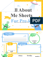 All About Me Sheets For Pre-K