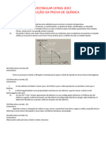 UFRGS-2022-Resolucao-Quimica 2022