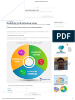 Test de Estilos de Aprendizaje - Resultados