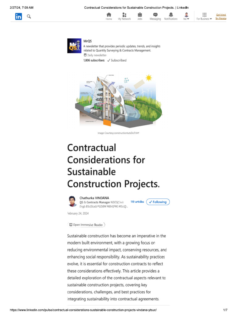 Contractual Considerations and Insurance Claims