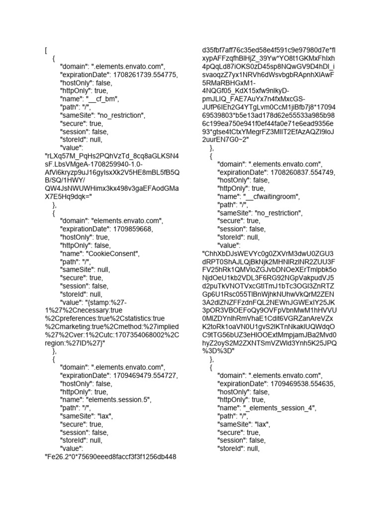 Envato Elements Cookie Data Analysis | PDF | Http Cookie | Sql