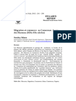 Migration Et Commerce Au Cameroun Le Cas Des Haoussa XIXe-XXe Siècles