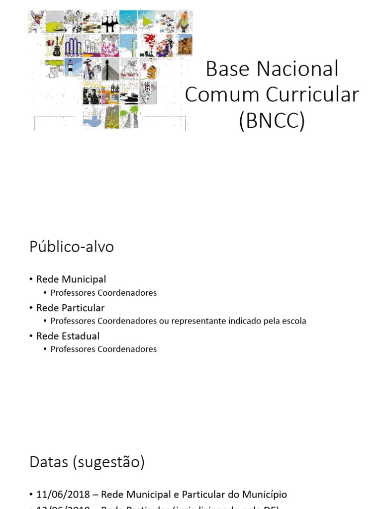 Formacao Base Nacional Comum Curricular BNCC | PDF | Pré-escola ...