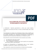 Seis Fases Del Plan Anual Del Entrenamiento Deportivo - Página Web de Jcqvoleibol