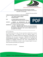 Carta N°002-2024 - Observaciones de Calendario Del Adicional N°001