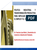 Politica Industrial de El Salvador