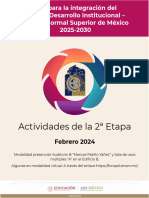 Invitación 2a Etapa Del PDI ENSM 2025-2030 Febrero 6 Al 29