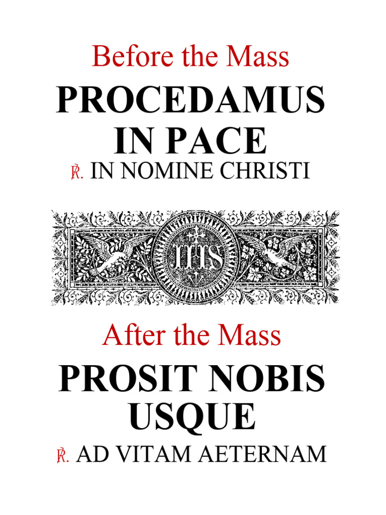 Mass Blessings and Latin Phrases | PDF
