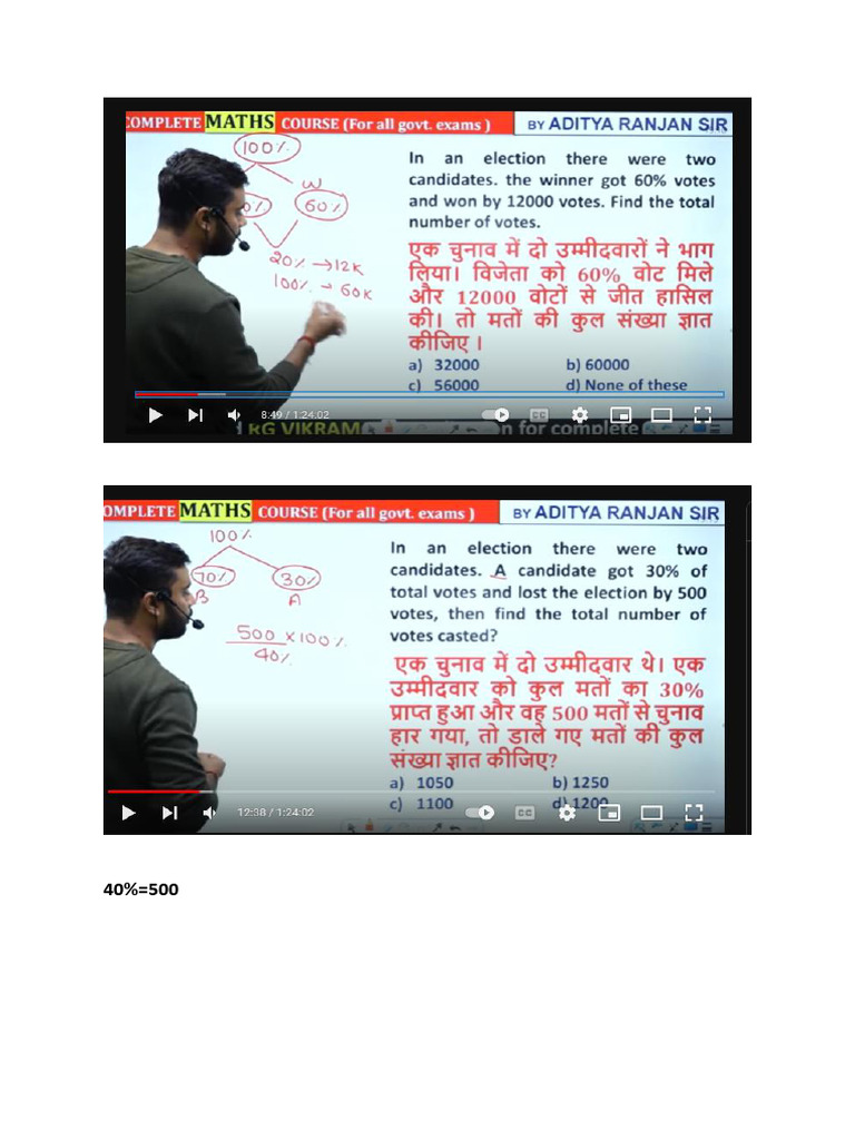 Percentage and Ratio Problem Solving | PDF | Physical Quantities ...