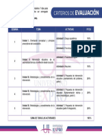 Criterios de Evaluación