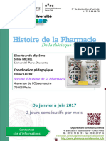 1 Brochure DU Histoire de La Pharmacie 24 Juin