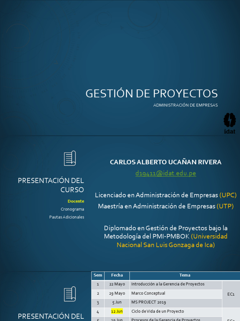 01 - Introducción A La Gerencia de Proyectos | PDF | Gestión de ...