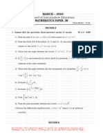 Inter 2nd Year Maths IIB (English Medium) 2024 Guess Paper