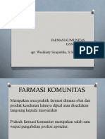 Pengantar Farmasi Komunitas Dan Klinik