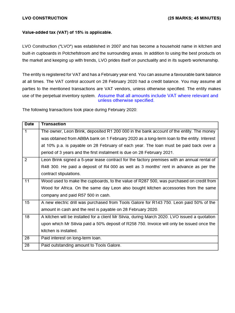 04+Practical+Example+1+ LVO | PDF | Value Added Tax | Banks