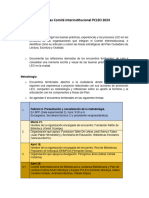 Encuentros Territoriales Comité Interinstitucional PCLEO 2024 - Metodología y Cronograma
