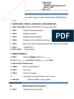 DWSRB Broadcasting Script Practice