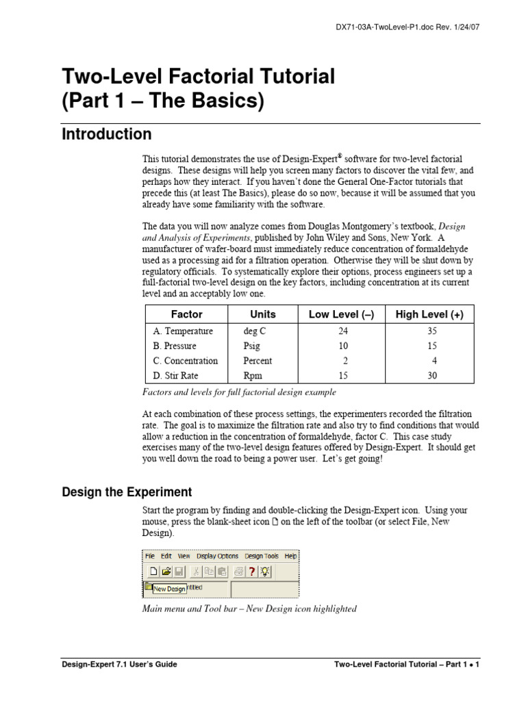 Design-Expert - 2 Level Factor | PDF | Errors And Residuals | Analysis ...
