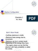 Electron Configuration: Chemistry I Mr. Pena