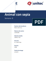 Animal con sepia 