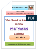 Printmaking Years 9 and 10 29.08.22