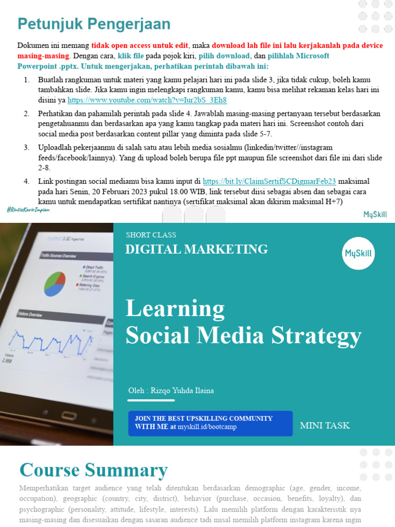 Case Study SC Digmar Social Media Strategy Feb | PDF | Art