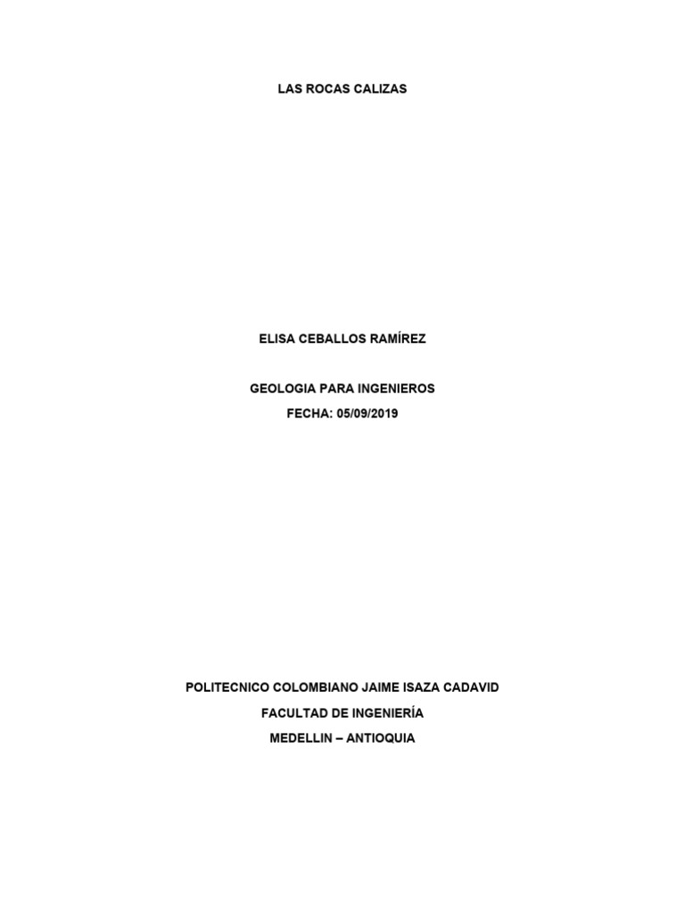 Rocas Calizas PDF Arte