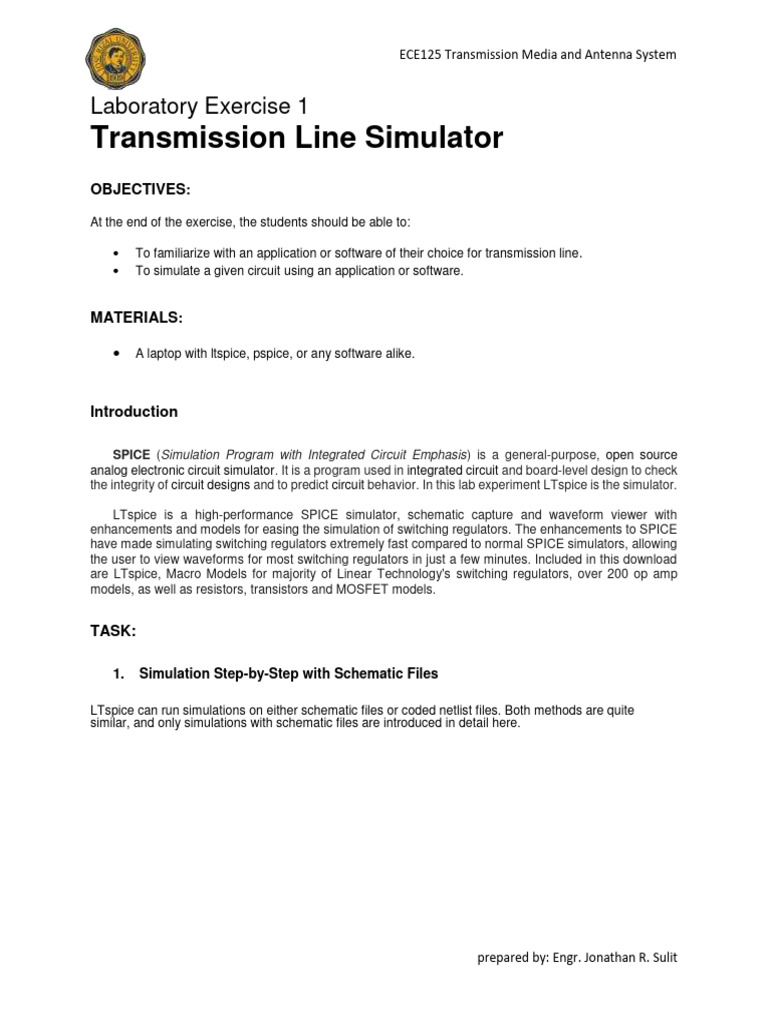 1 app software introduction pdf spice electrical engineering