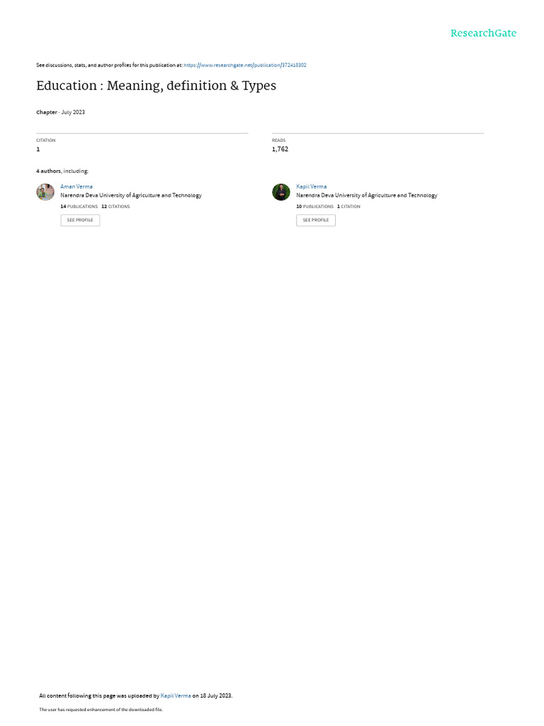 EDUCATION MEANING DEFINITION AND TYPES intelligence overview