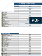 Maersk Questionnaire