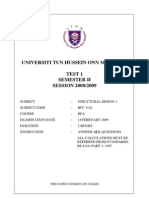 Universiti Tun Hussein Onn Malaysia Test 1 Semester Ii SESSION 2008/2009