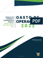 Manual Normas y Lineamientos Ejercico Recursos Gasto Operacion 2022