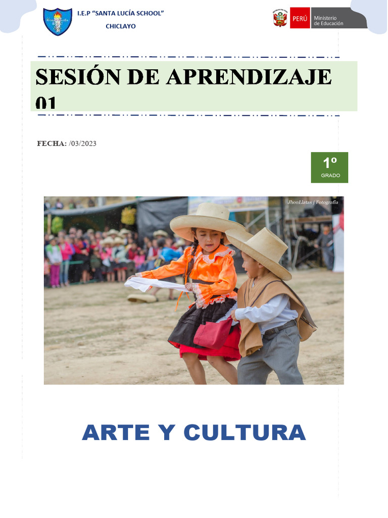 Arte y Cultura en Santa Lucía School | PDF | Aprendizaje | Bailes