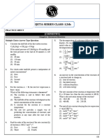 Chemical Kinetics - Practice Sheet - VIJETA SERIES CLASS-12TH