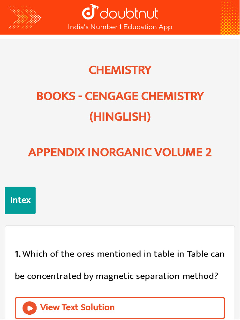 Books Doubtnut Question Bank Download Free PDF Chemical Elements