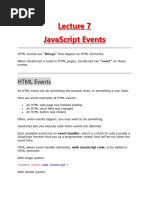 Js Events and Dom