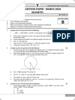 Board Question Paper: March 2018: Geometry