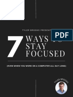 7 Ways To Stay Focused