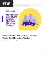 maruti buisness modal