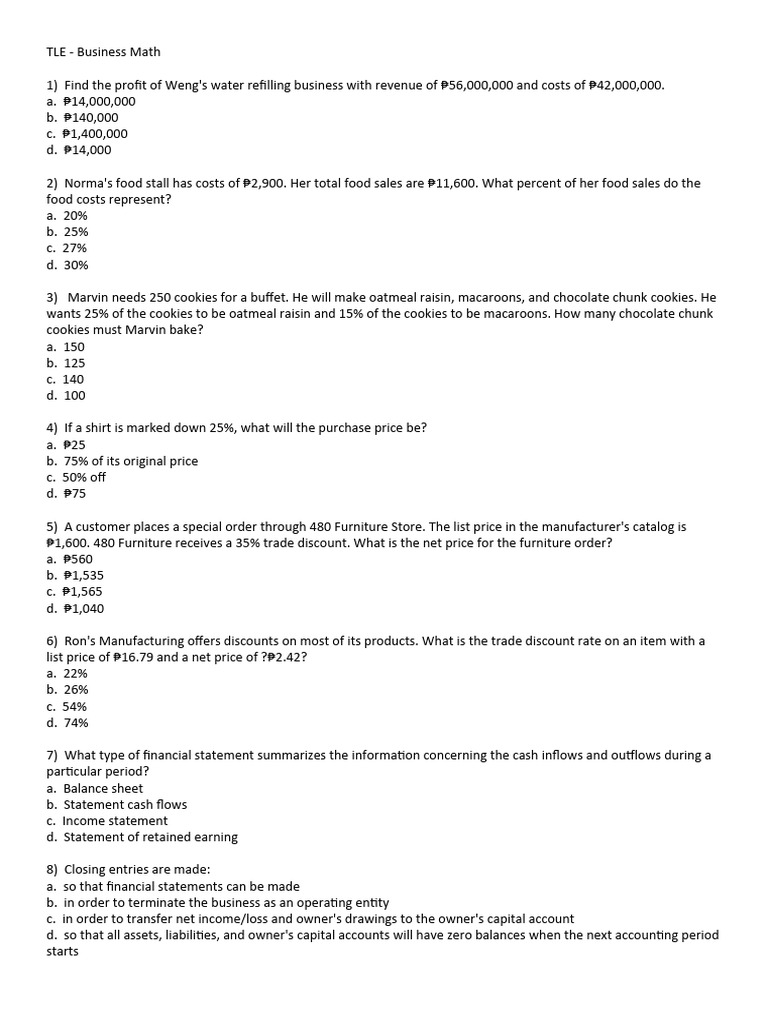 Tle Let Reviewer From Internet | PDF | Rectifier | Concrete