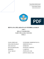 RPP Kelas 6 Tema 1