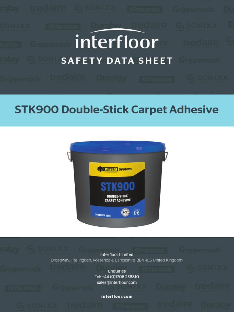 STK900 Double-Stick Adhesive Safety Data | PDF | Dangerous Goods ...