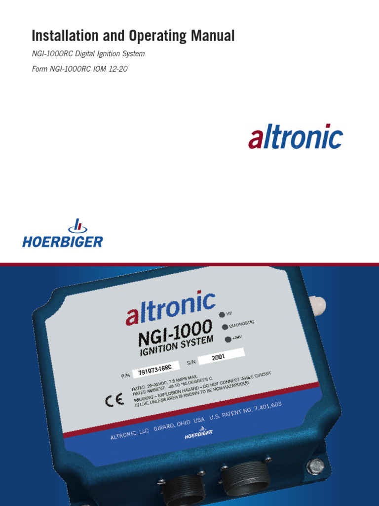 NGI-1000RC Ignition System Manual | PDF | Ignition System | Electrical ...
