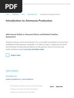 Introduction To Ammonia Production - AIChE