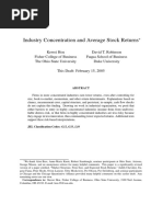 Industry Concentration and Average Stock Returns